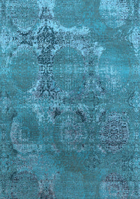 Oriental Light Blue Industrial Rug, urb2083lblu