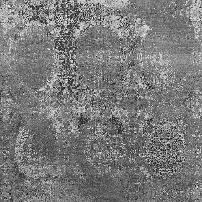 Machine Washable Oriental Gray Industrial Rug, wshurb2083gry