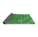 Sideview of Oriental Emerald Green Industrial Rug, urb2083emgrn