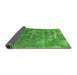 Sideview of Oriental Green Industrial Rug, urb2083grn