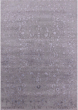 Mid-Century Modern French Lilac Purple Oriental Rug, urb2084