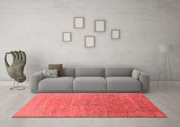 Industrial Red Washable Rugs