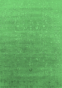 Oriental Emerald Green Industrial Rug, urb2084emgrn