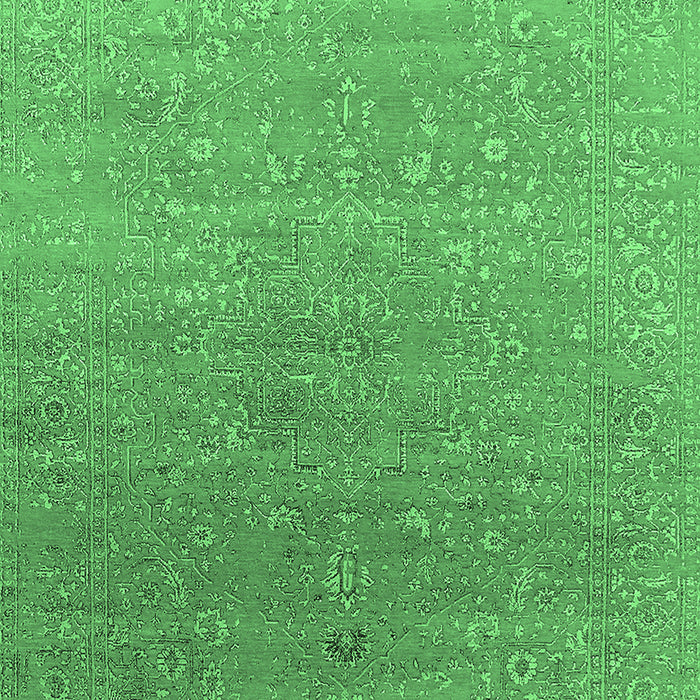Oriental Emerald Green Industrial Rug, urb2084emgrn