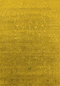 Oriental Yellow Industrial Rug, urb2084yw