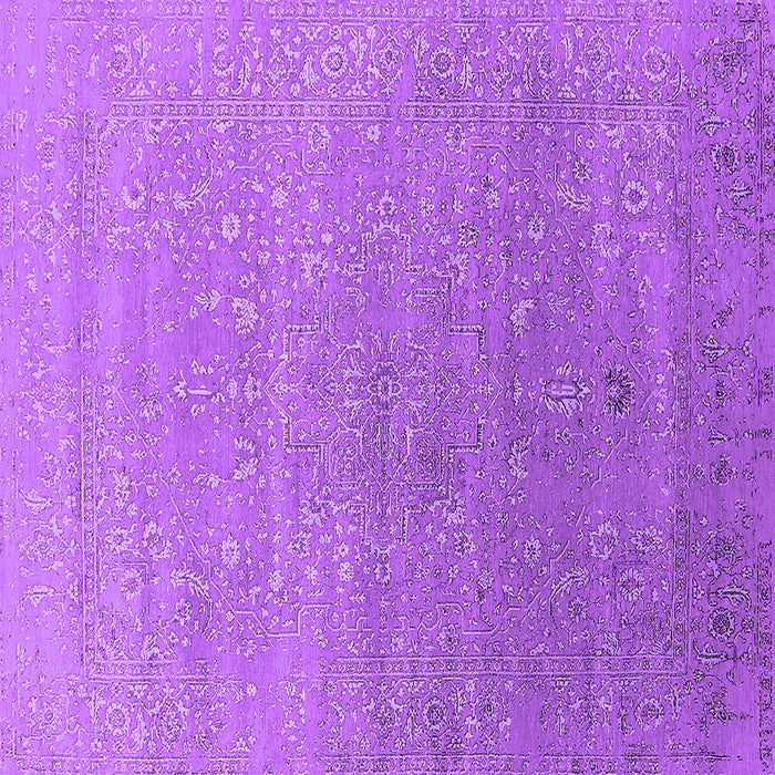 Square Oriental Purple Industrial Rug, urb2084pur