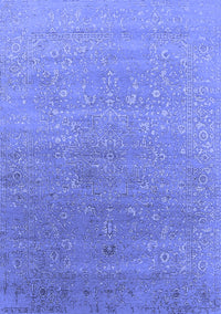 Oriental Blue Industrial Rug, urb2084blu