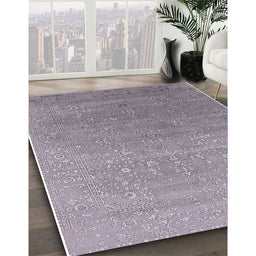 Machine Washable Industrial Modern French Lilac Purple Rug in a Family Room, wshurb2084