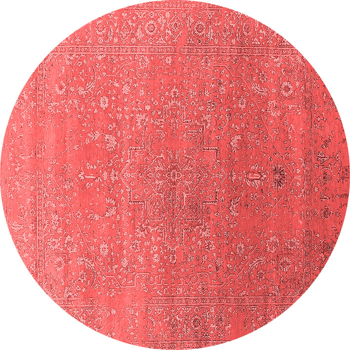 Machine Washable Oriental Red Industrial Rug, wshurb2084red