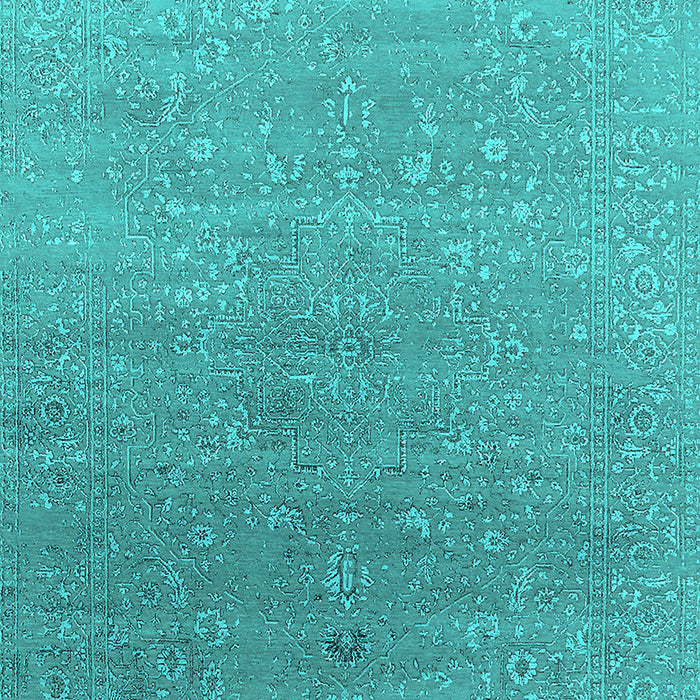 Oriental Turquoise Industrial Rug, urb2084turq