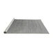 Sideview of Machine Washable Oriental Gray Industrial Rug, wshurb2084gry