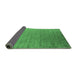 Sideview of Oriental Emerald Green Industrial Rug, urb2085emgrn