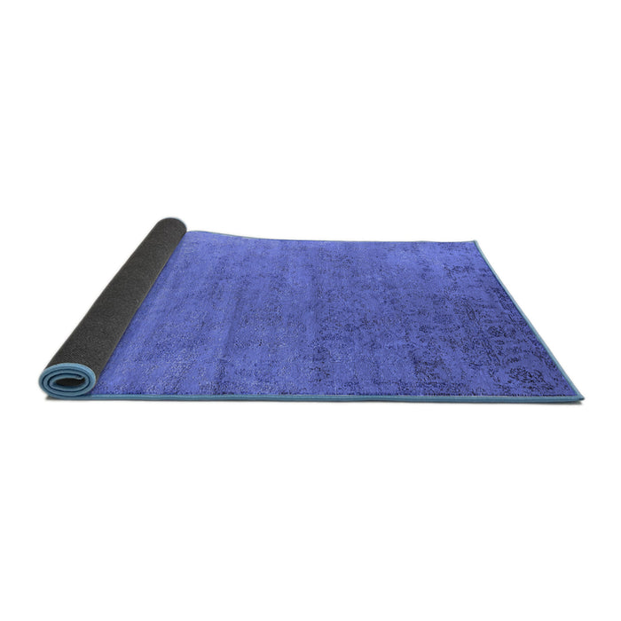 Sideview of Oriental Blue Industrial Rug, urb2085blu