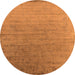 Round Oriental Orange Industrial Rug, urb2085org