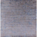 Square Mid-Century Modern Dark Gray Oriental Rug, urb2085