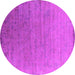 Round Oriental Pink Industrial Rug, urb2085pnk