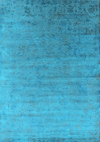 Oriental Light Blue Industrial Rug, urb2085lblu