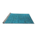 Sideview of Machine Washable Oriental Light Blue Industrial Rug, wshurb2085lblu