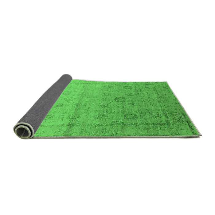 Sideview of Oriental Green Industrial Rug, urb2086grn