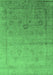 Oriental Emerald Green Industrial Rug, urb2086emgrn