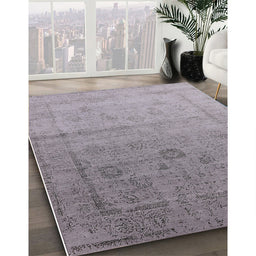 Machine Washable Industrial Modern Dark Gray Rug in a Family Room, wshurb2086