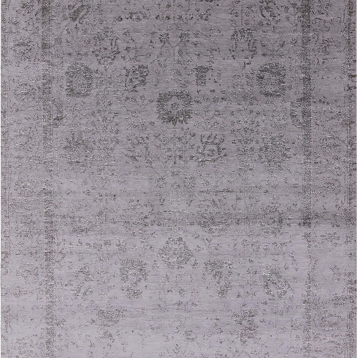 Mid-Century Modern Dark Gray Oriental Rug, urb2086