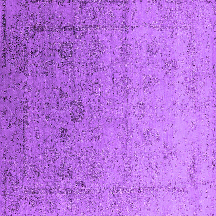 Square Machine Washable Oriental Purple Industrial Area Rugs, wshurb2086pur