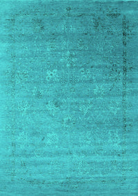 Oriental Turquoise Industrial Rug, urb2087turq