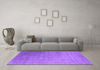 Machine Washable Oriental Purple Industrial Rug, wshurb2087pur