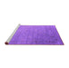 Sideview of Machine Washable Oriental Purple Industrial Area Rugs, wshurb2087pur