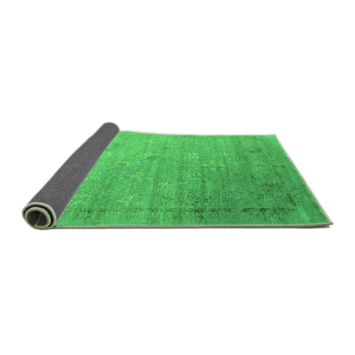 Sideview of Oriental Green Industrial Rug, urb2087grn