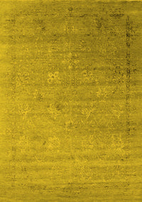 Oriental Yellow Industrial Rug, urb2087yw