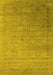 Oriental Yellow Industrial Rug, urb2087yw