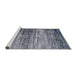 Sideview of Machine Washable Industrial Modern Purple Navy Blue Rug, wshurb2088