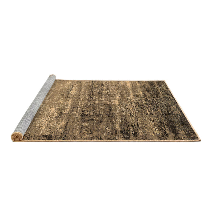 Sideview of Machine Washable Oriental Brown Industrial Rug, wshurb2088brn