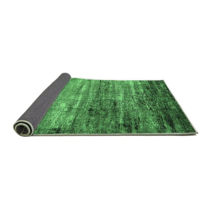 Sideview of Oriental Emerald Green Industrial Rug, urb2088emgrn