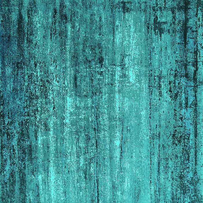 Square Oriental Turquoise Industrial Rug, urb2088turq