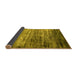 Sideview of Oriental Yellow Industrial Rug, urb2088yw