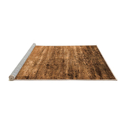 Sideview of Machine Washable Oriental Orange Industrial Area Rugs, wshurb2088org