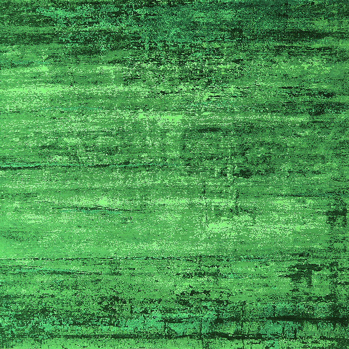 Square Machine Washable Oriental Green Industrial Area Rugs, wshurb2088grn