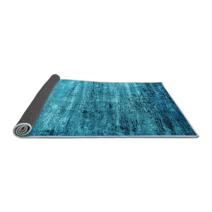 Sideview of Oriental Light Blue Industrial Rug, urb2088lblu