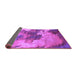 Sideview of Oriental Purple Industrial Rug, urb2089pur