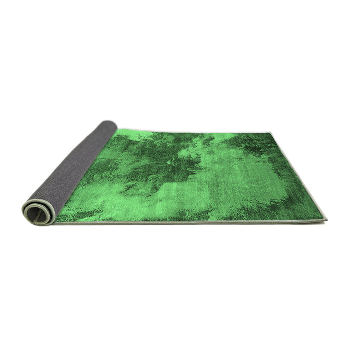 Sideview of Oriental Emerald Green Industrial Rug, urb2089emgrn