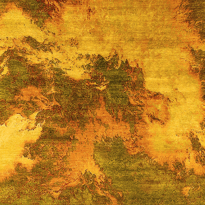 Oriental Yellow Industrial Rug, urb2089yw