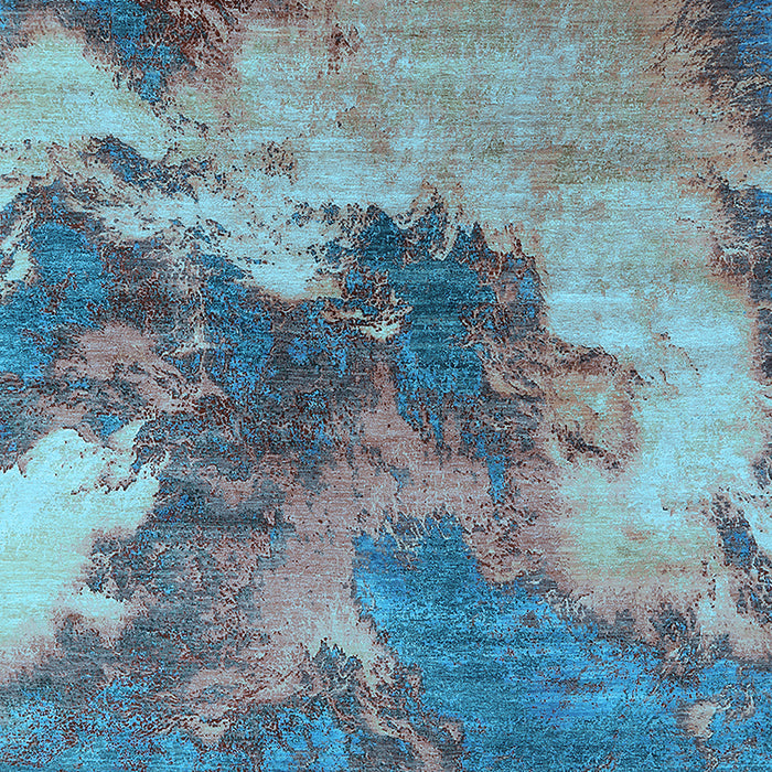 Oriental Light Blue Industrial Rug, urb2089lblu