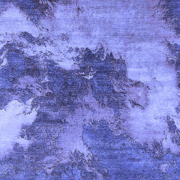 Machine Washable Oriental Blue Industrial Rug, wshurb2089blu