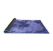 Sideview of Oriental Blue Industrial Rug, urb2089blu