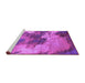 Sideview of Machine Washable Oriental Purple Industrial Area Rugs, wshurb2089pur