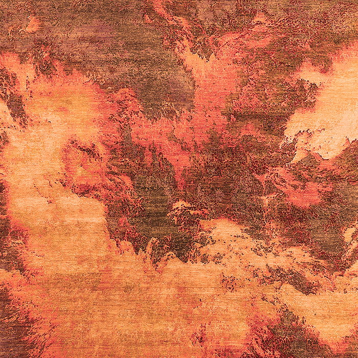 Oriental Orange Industrial Rug, urb2089org