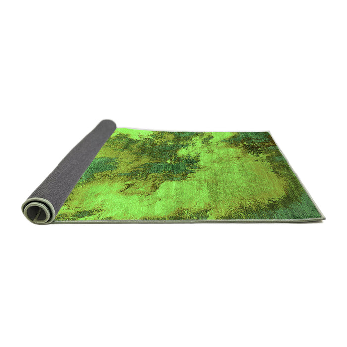 Sideview of Oriental Green Industrial Rug, urb2089grn